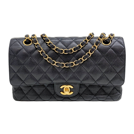 Classic Double Flap 2019-2020 Matelasse Black Leather Shoulder Bag