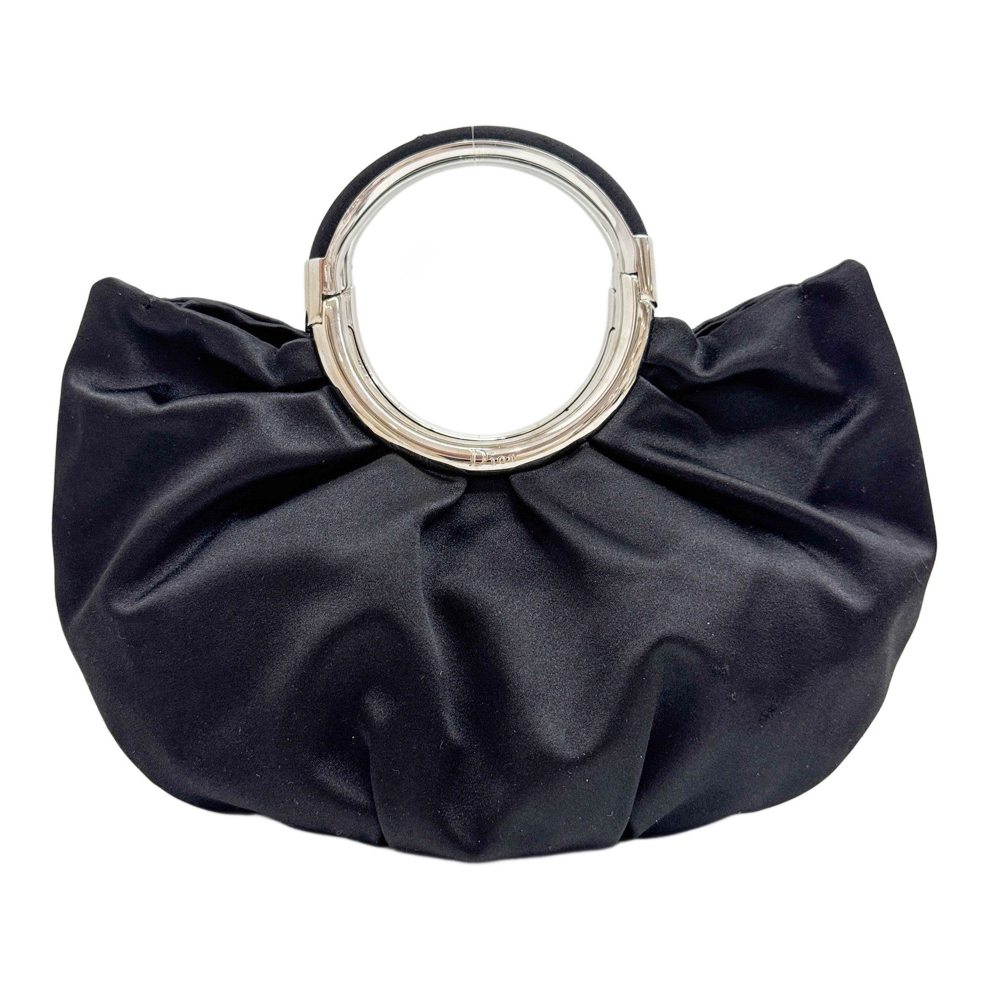 Mini Babe Black Satin Hand Bag