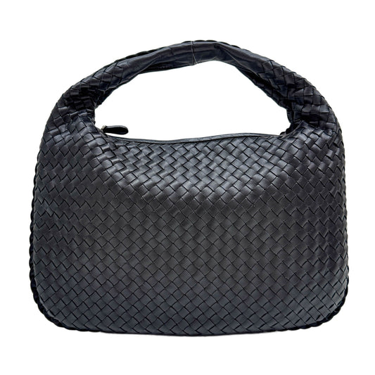 Veneta Intrecciato Black Leather Shoulder Bag