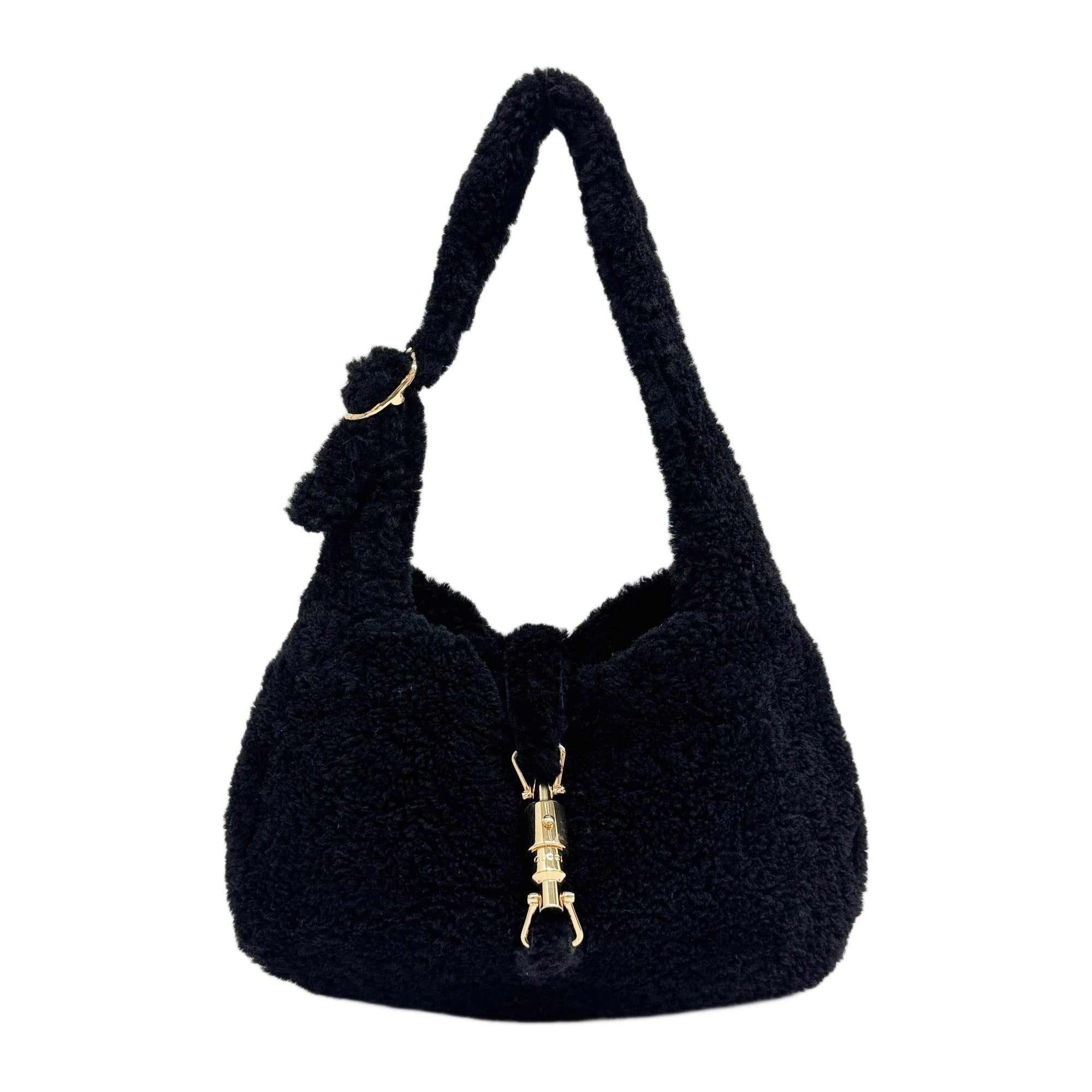 Small Jackie 1961 Black Wool Shoulder Bag
