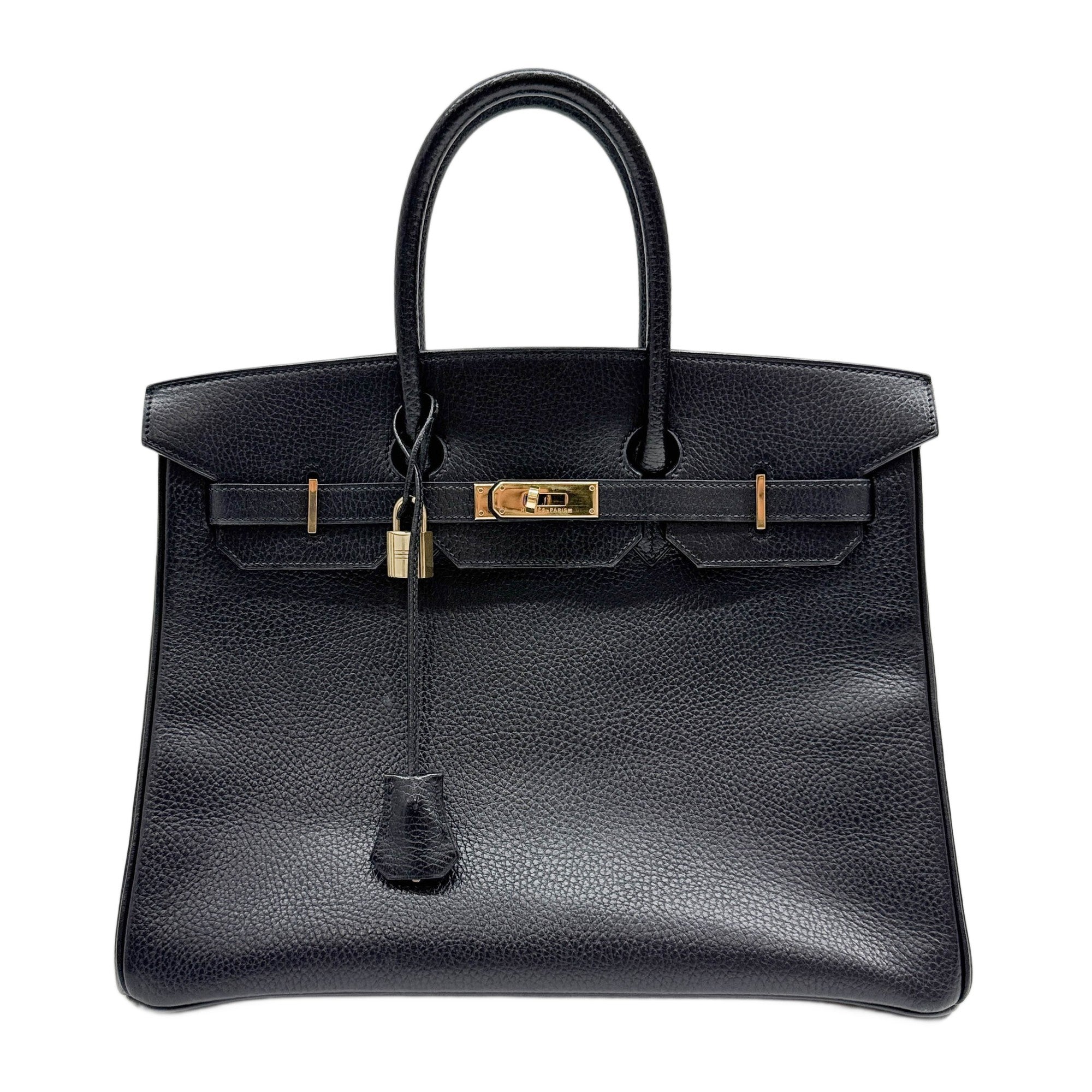 Birkin 35 1996 Black Togo Leather Handle Bag
