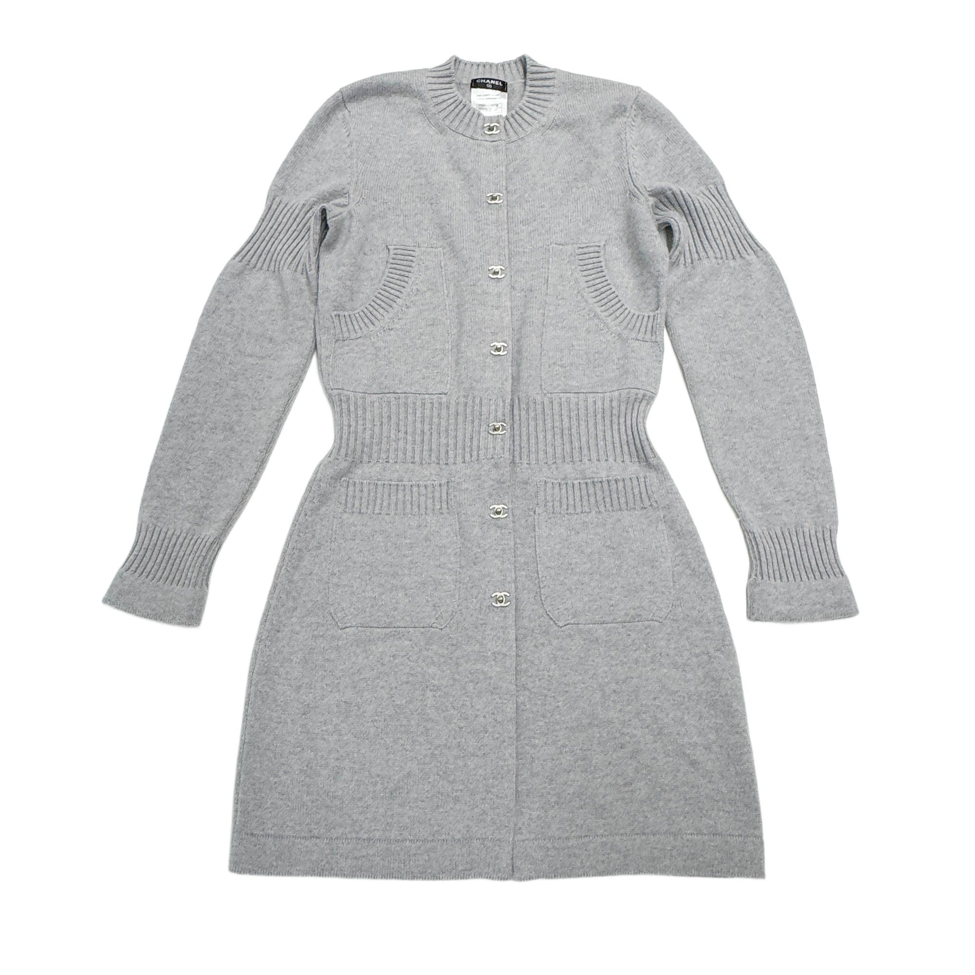 Size 34 UK Grey Cashmere Dress