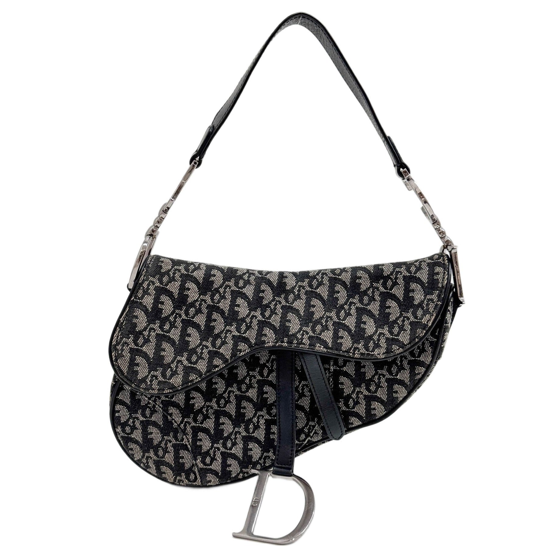 Saddle Black Trotter Canvas Shoulder Bag