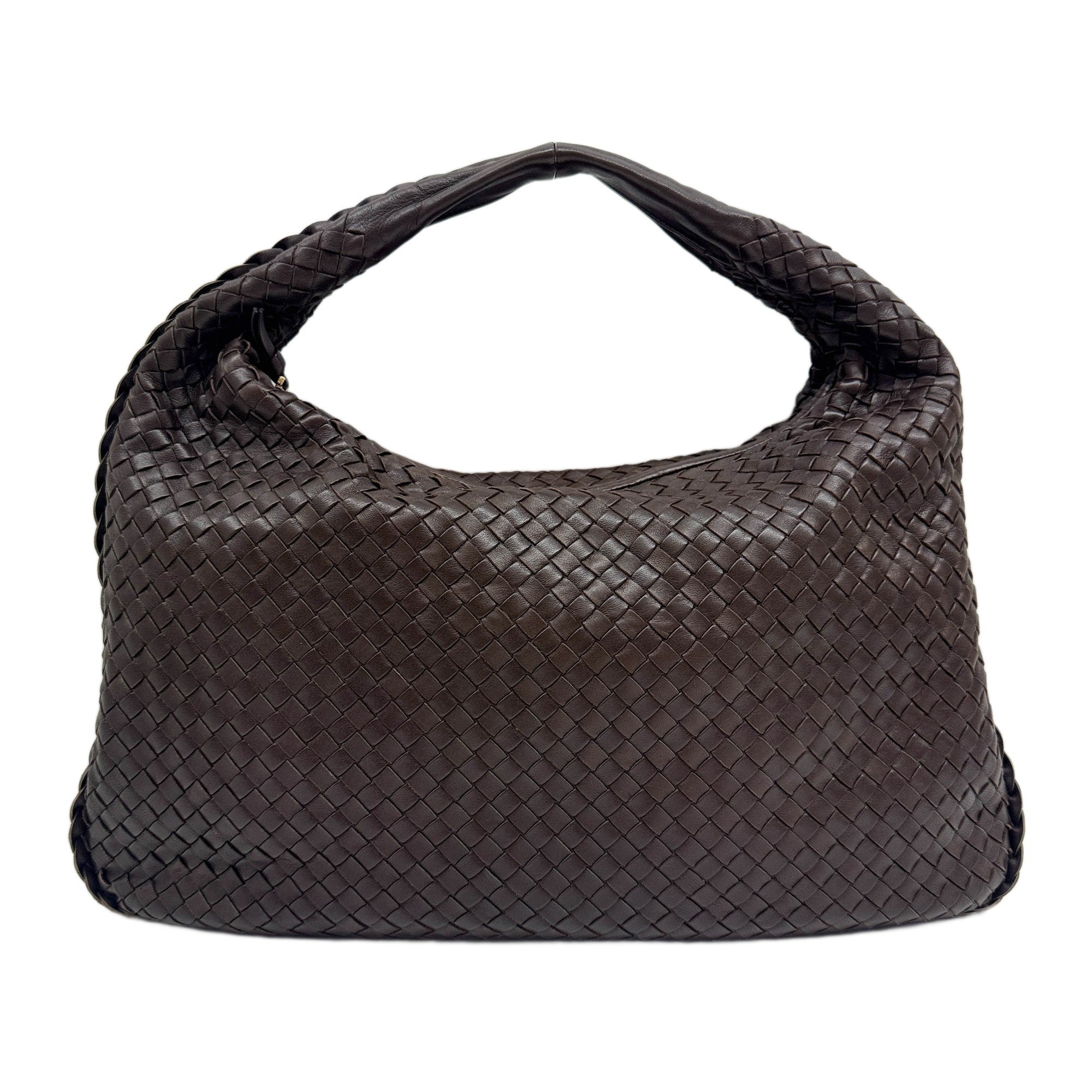Veneta Intrecciato Brown Leather Shoulder Bag