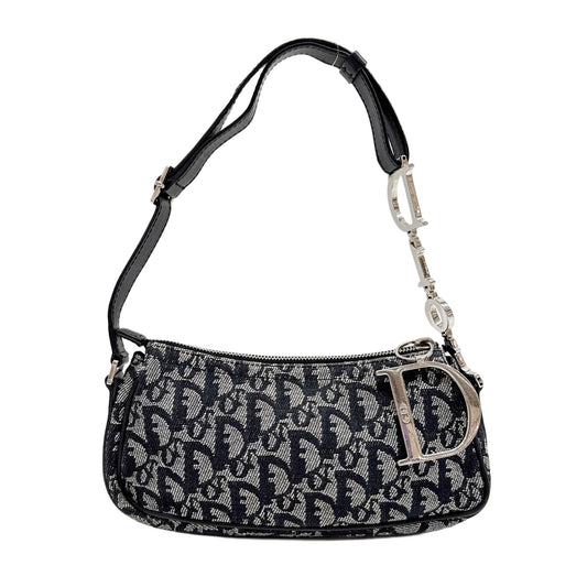 Black Trotter Canvas Shoulder Bag