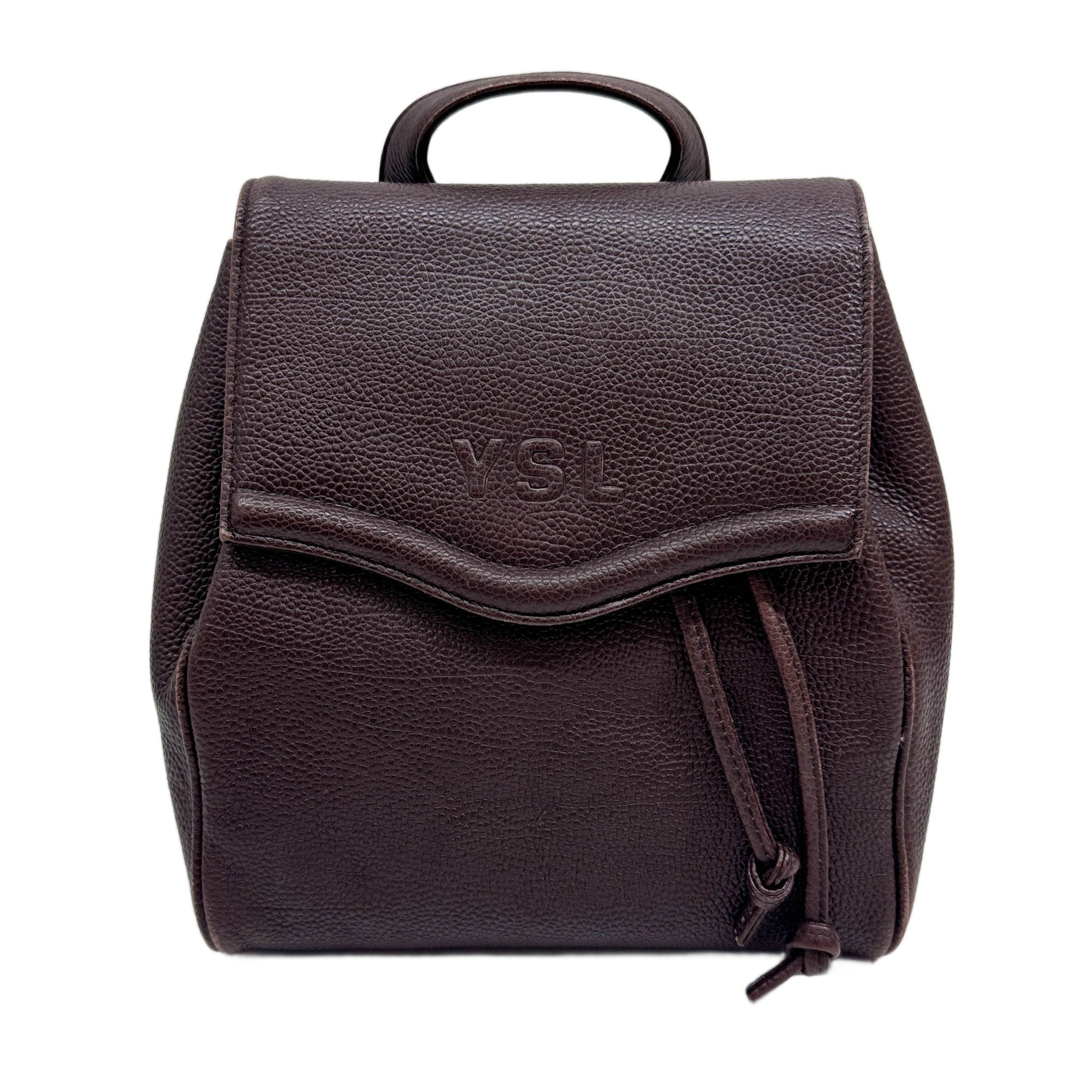 Rosewood Brown Leather Backpack