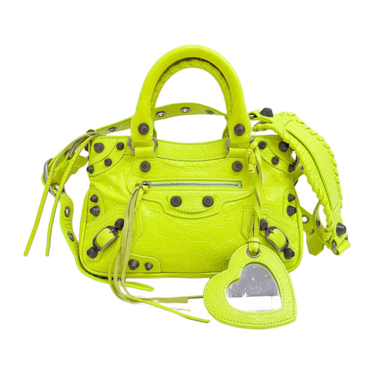 Mini Neo Cagole City Neon Yellow Two Way Bag