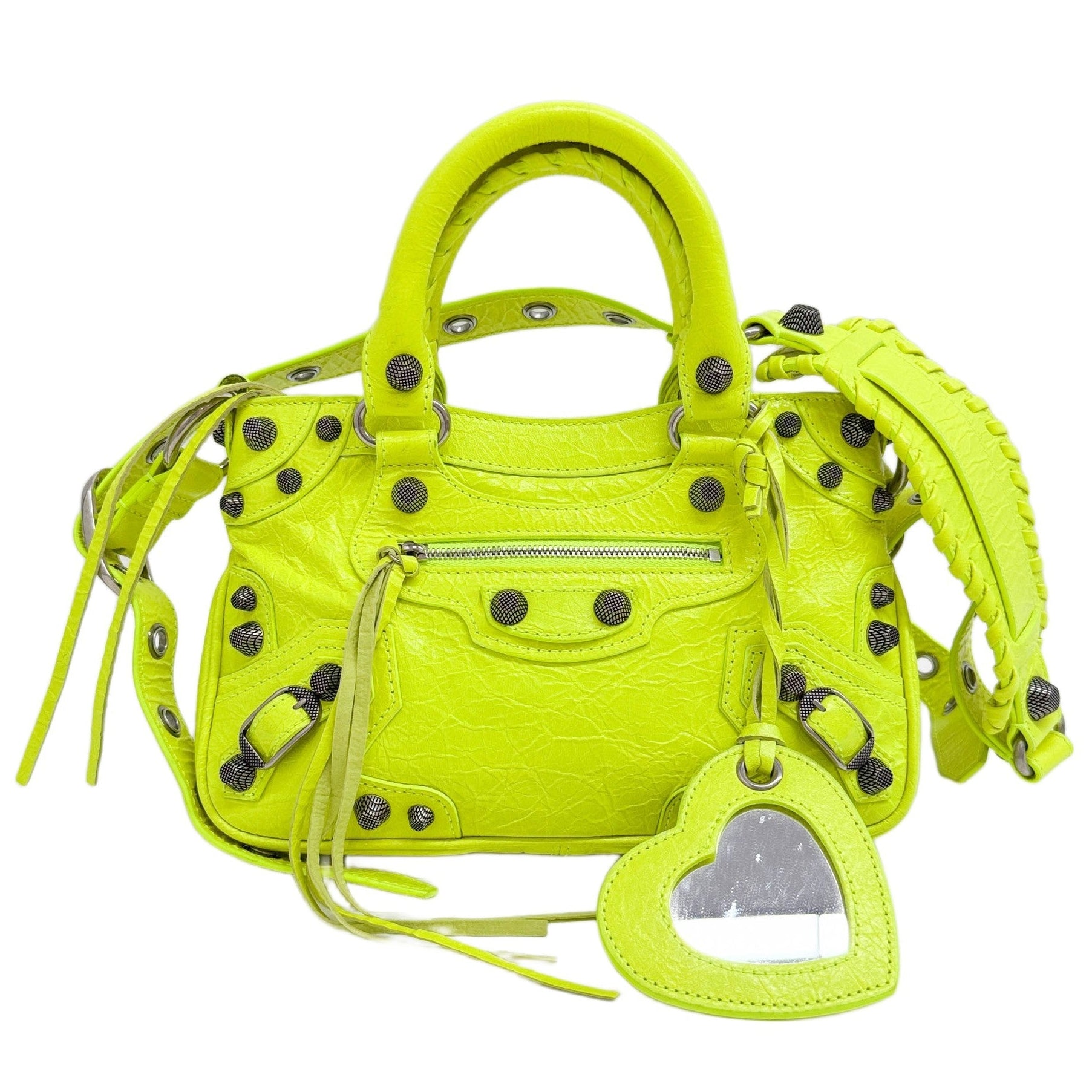 Mini Neo Cagole City Neon Yellow Two Way Bag