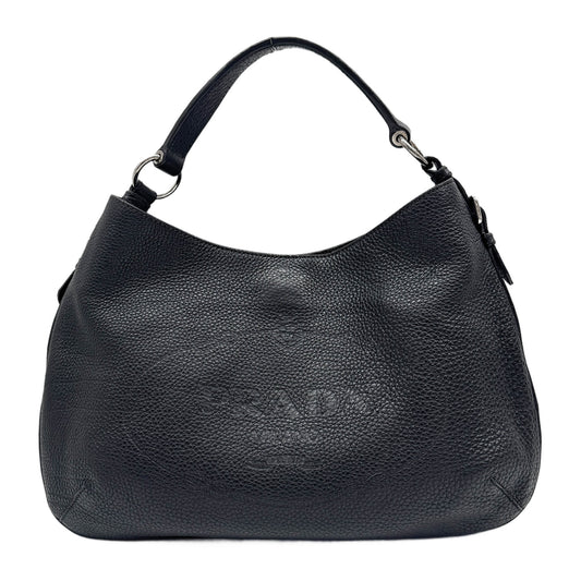 Black Leather Hobo Bag