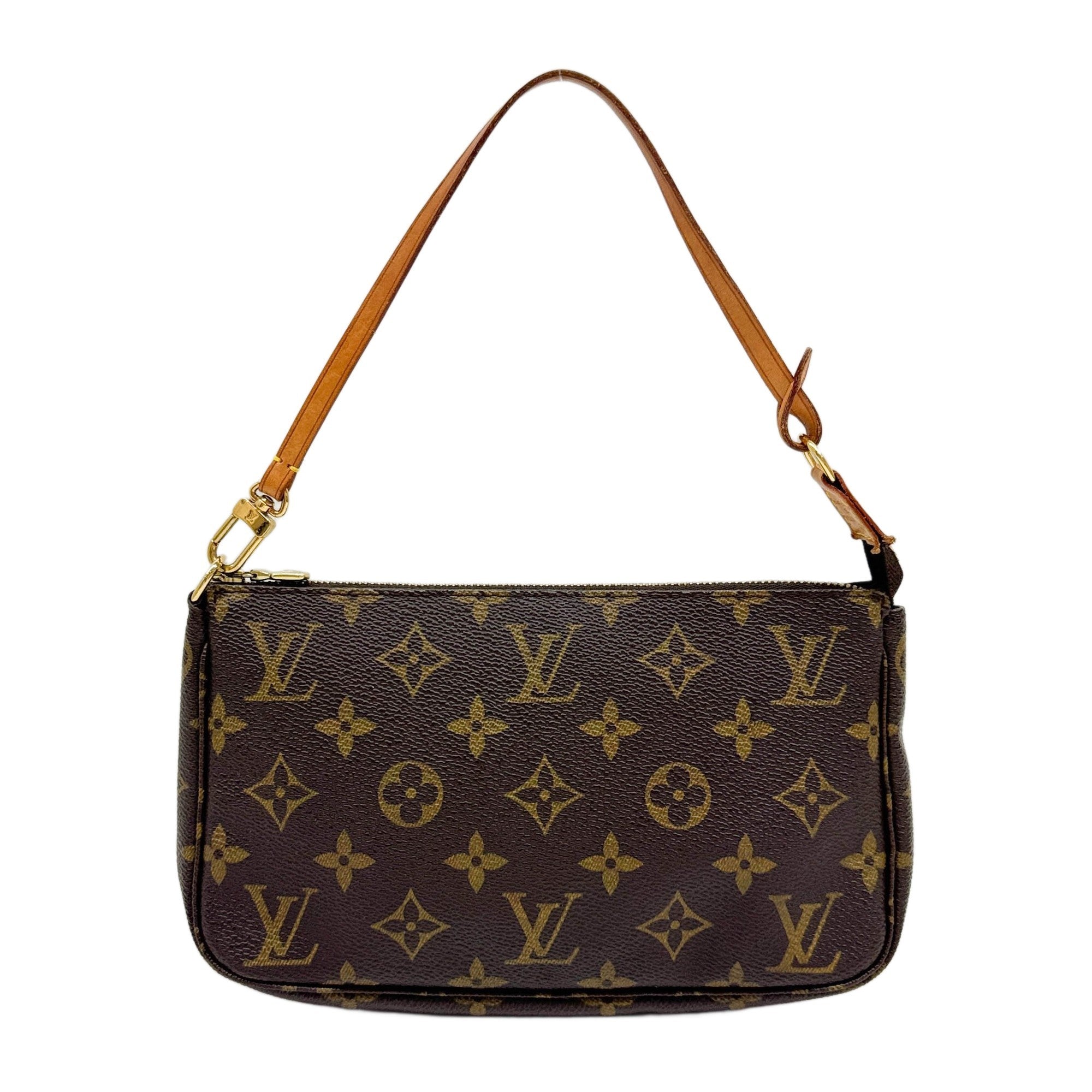 Pochette Accessoire Monogram Brown Canvas Shoulder Bag