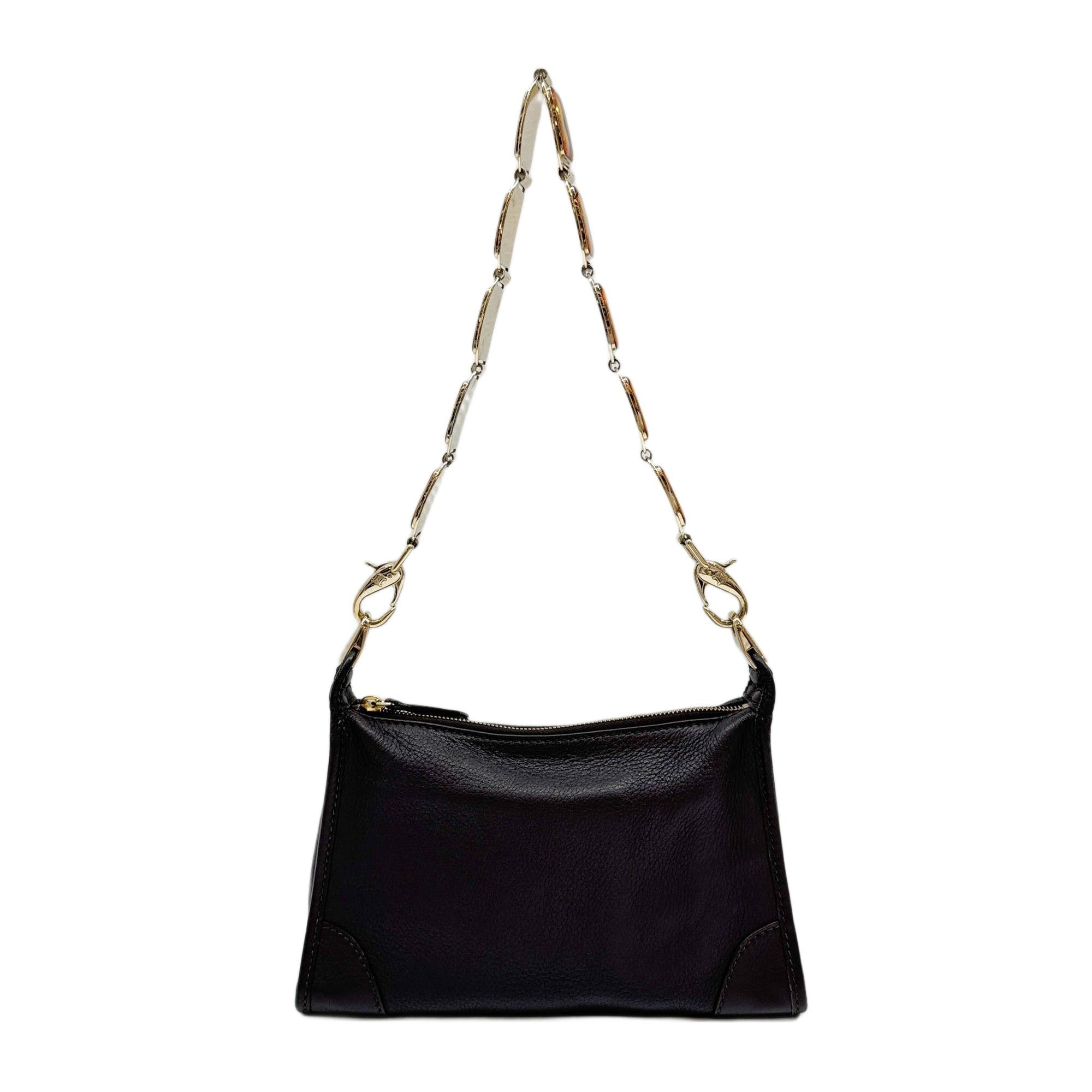 Brown Leather Shoulder Bag