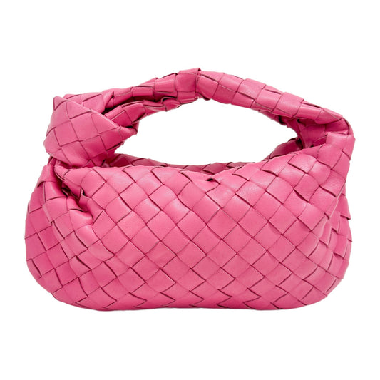 Mini Jodie Intrecciato Pink Leather Hand Bag