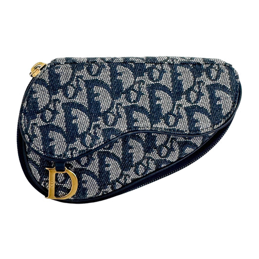 Saddle Blue Trotter Canvas Pouch Bag