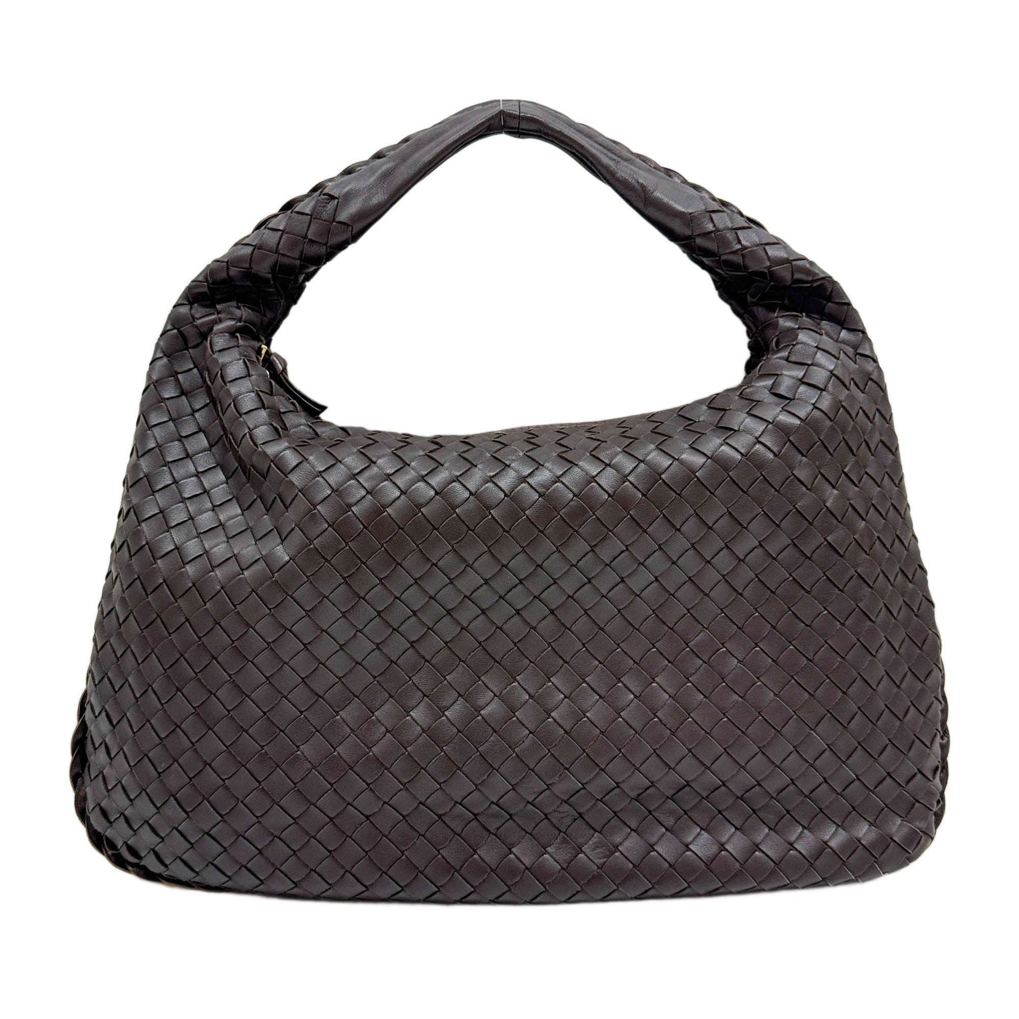 Veneta Intrecciato Brown Leather Shoulder Bag