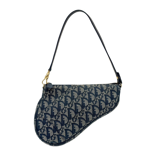 Saddle Pouch Blue Trotter Canvas Shoulder Bag