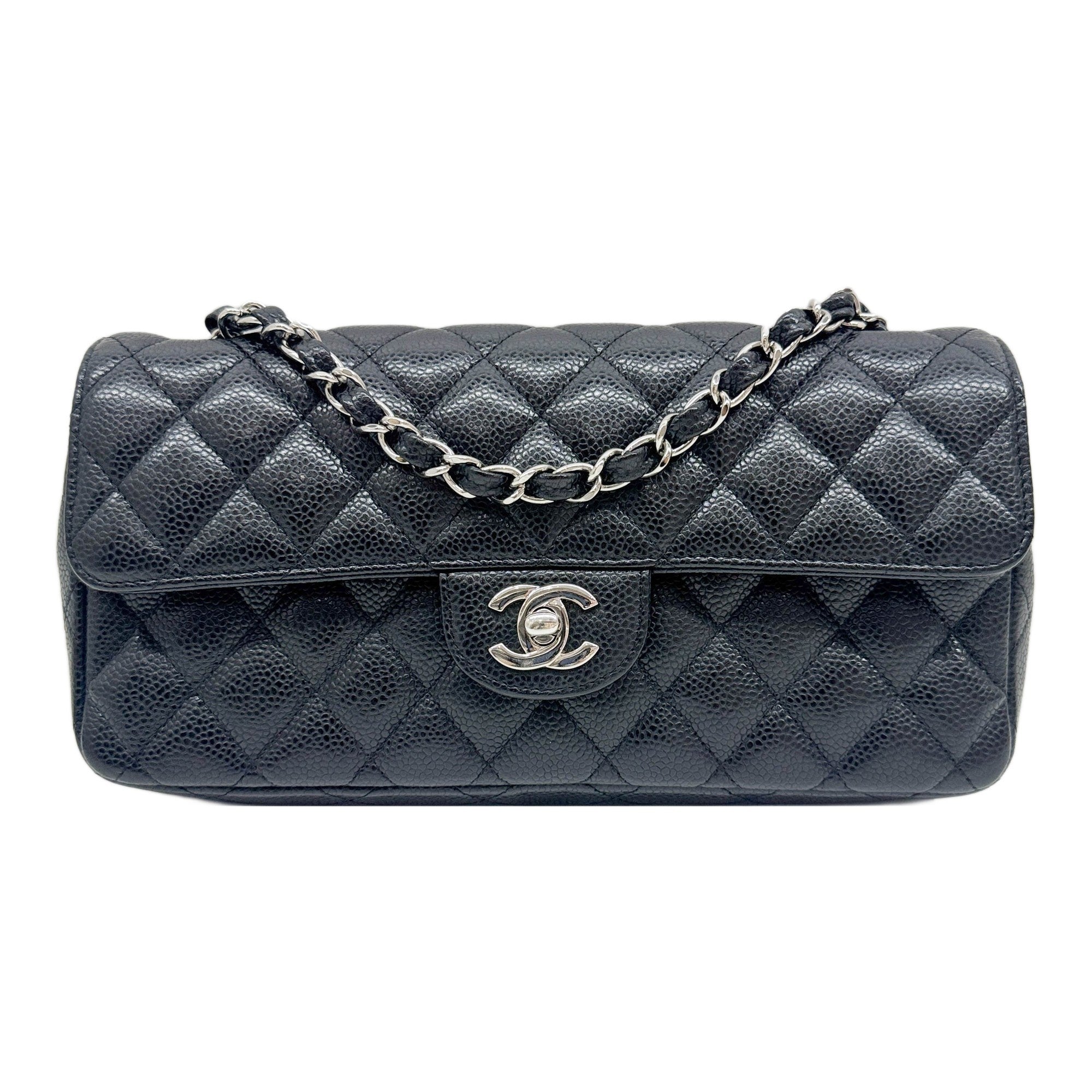 East West Classic Flap 2010-2011 Matelasse Black Leather Shoulder Bag