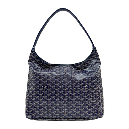 Hobo Bohème Monogram Navy Coated Canvas Shoulder Bag