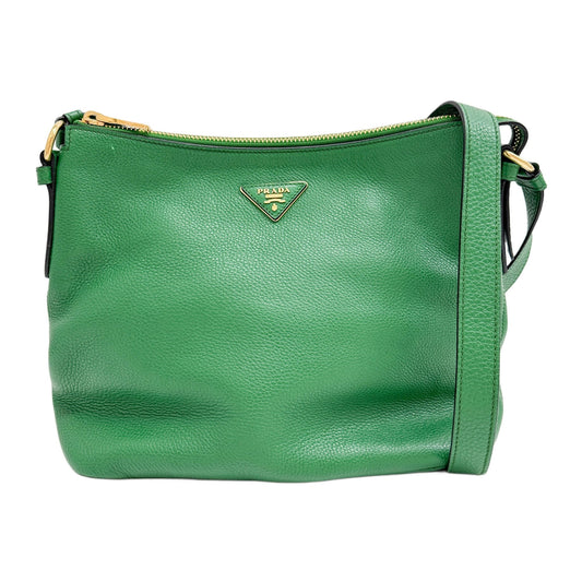 Green Leather Crossbody Bag