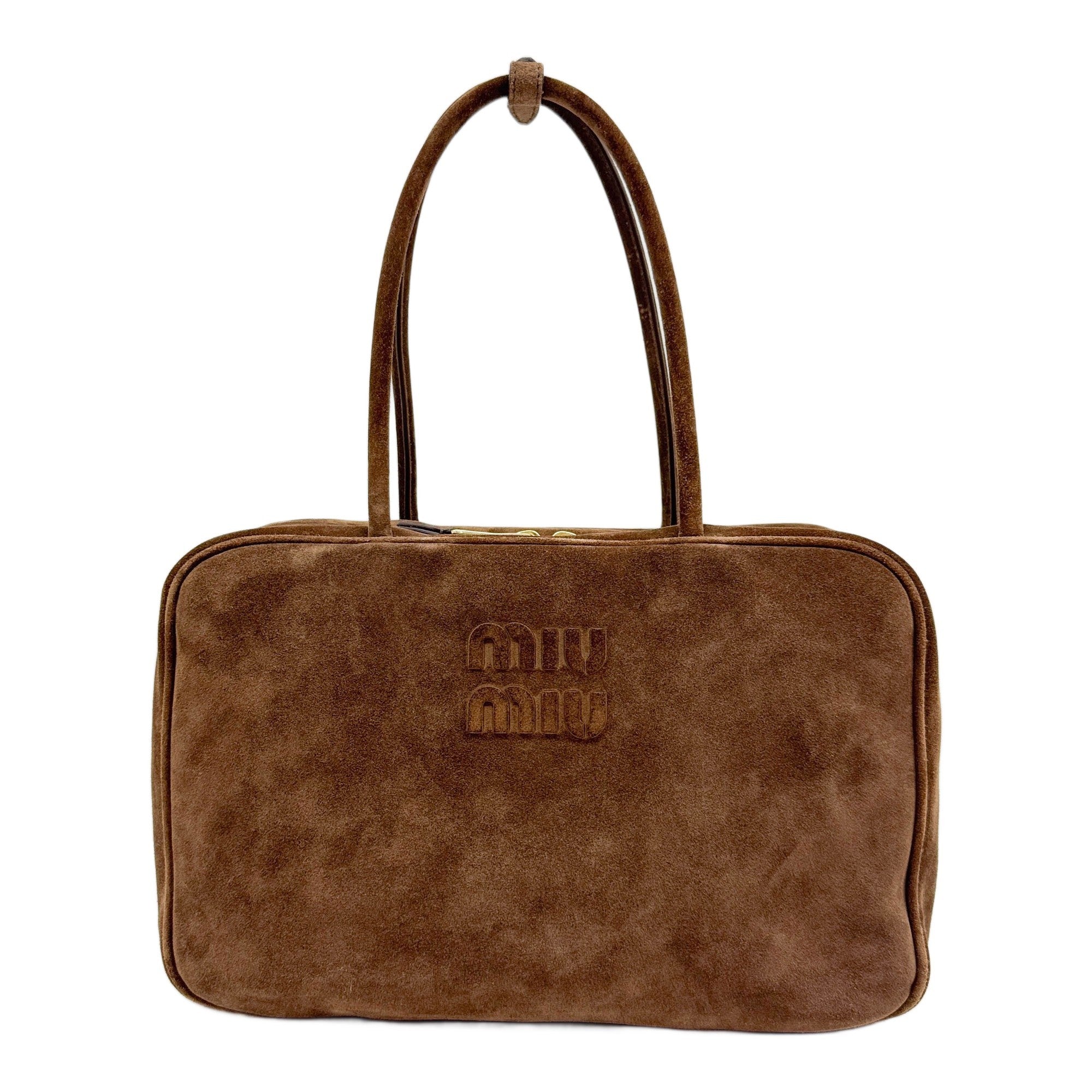 Brown Suede Shoulder Bag