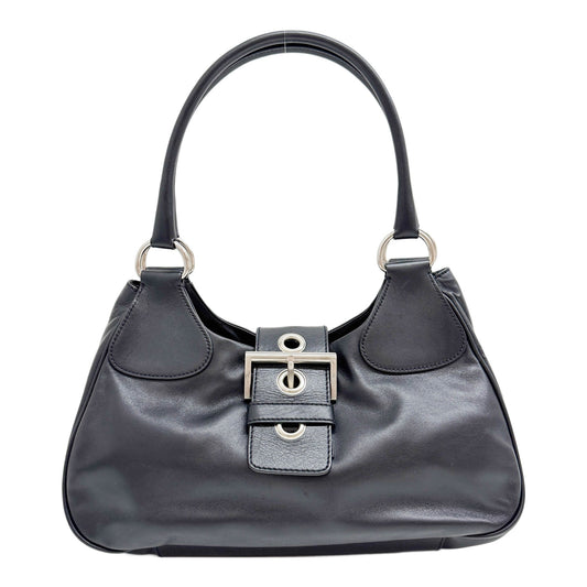 Black Leather Shoulder Bag
