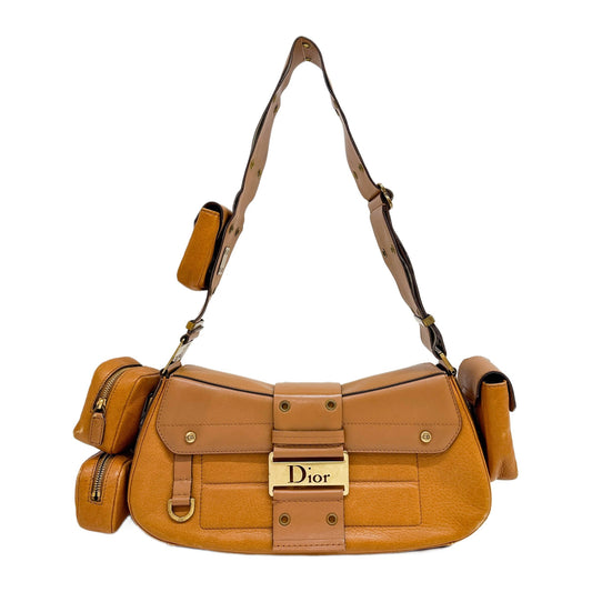 Street Chic Columbus Brown Leather Shoulder Bag