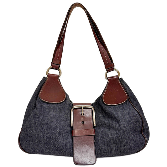 Blue Denim Shoulder Bag