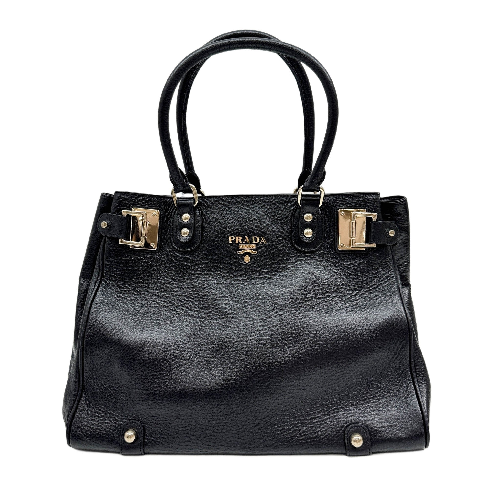 Black Leather Two Way Bag