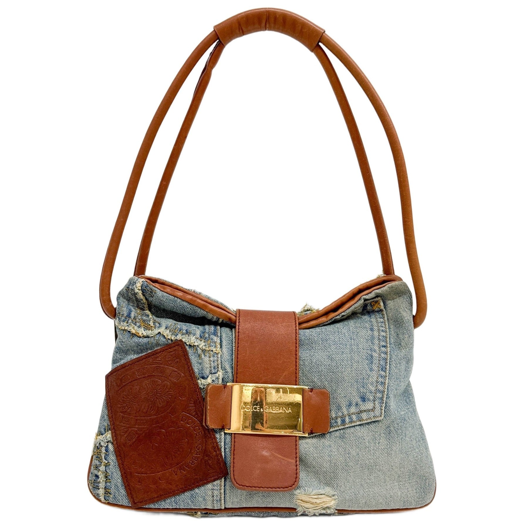 Blue Denim Shoulder Bag
