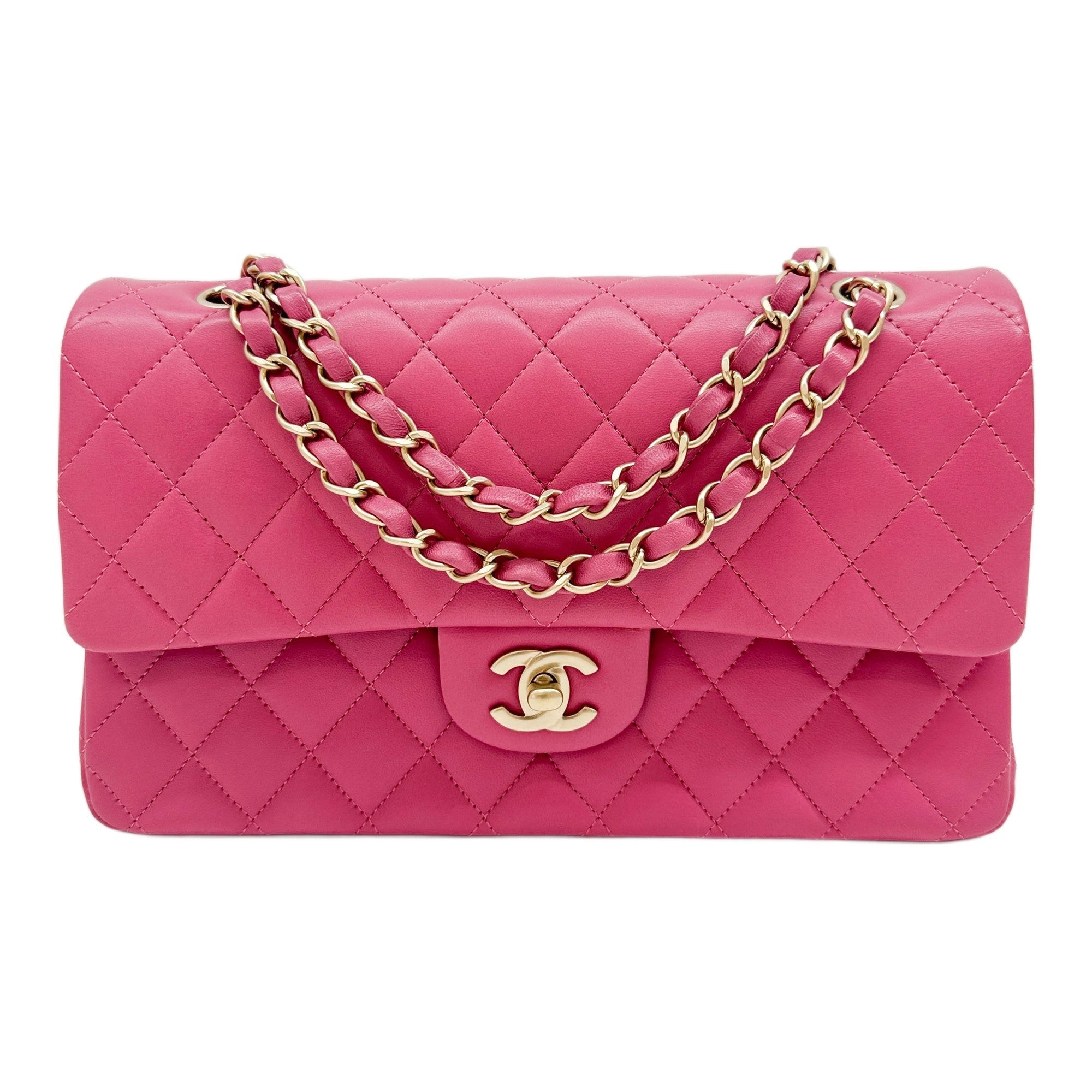 Classic Flap 2013-2014 Matelasse Thulian Pink Leather Shoulder Bag
