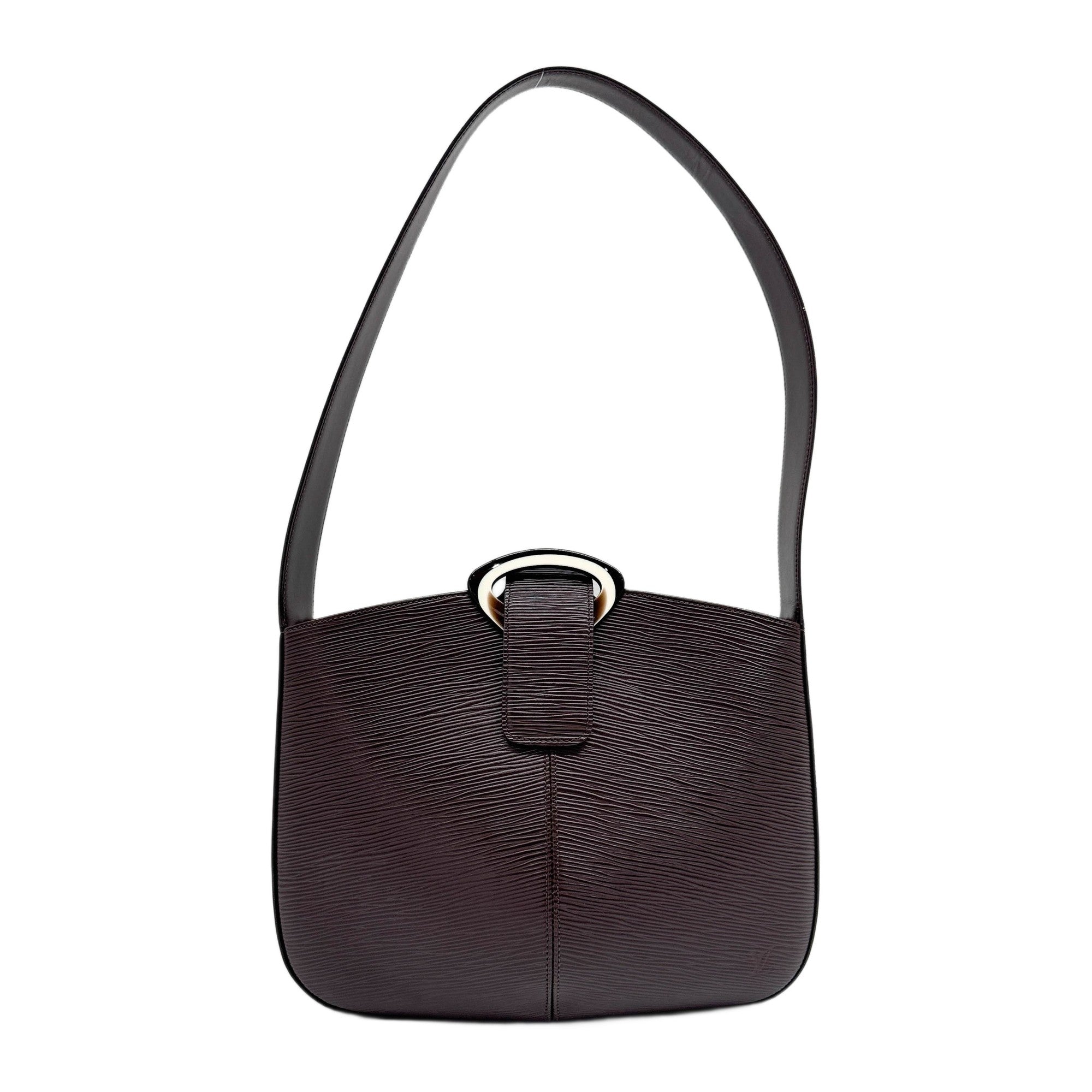 Reverie Epi Mocha Brown Shoulder Bag