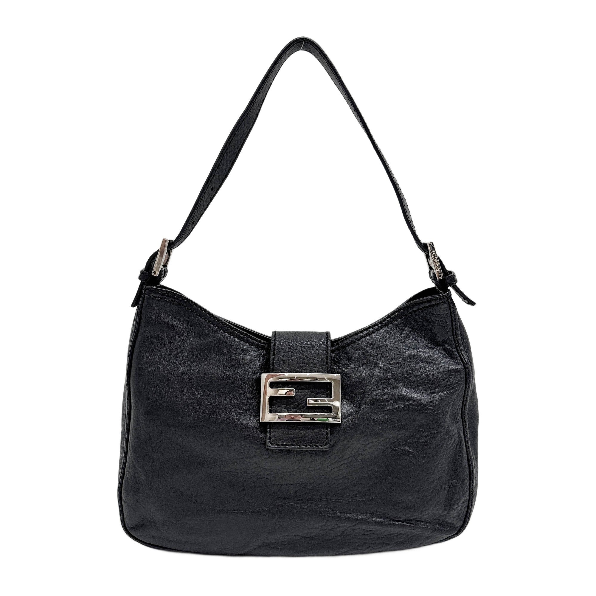 Black Leather Shoulder Bag