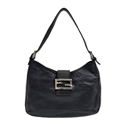 Black Leather Shoulder Bag