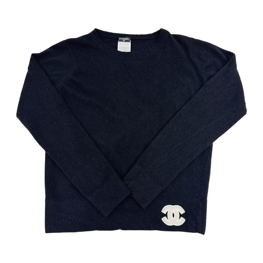 EU Size 42 Black Cashmere Sweater