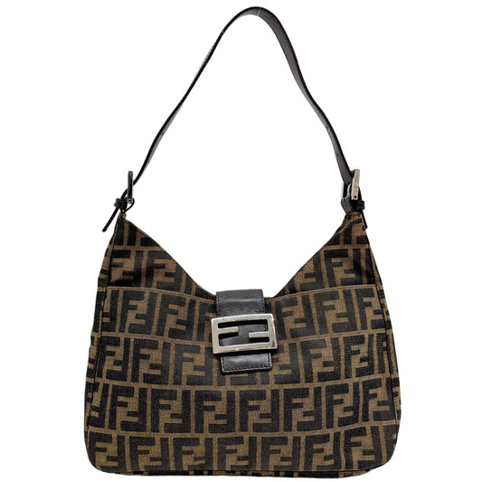 Brown Zucca Canvas Shoulder Bag