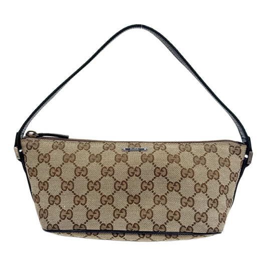 Boat Brown GG Canvas Shoulder Bag