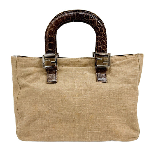 Brown Canvas Hand Bag