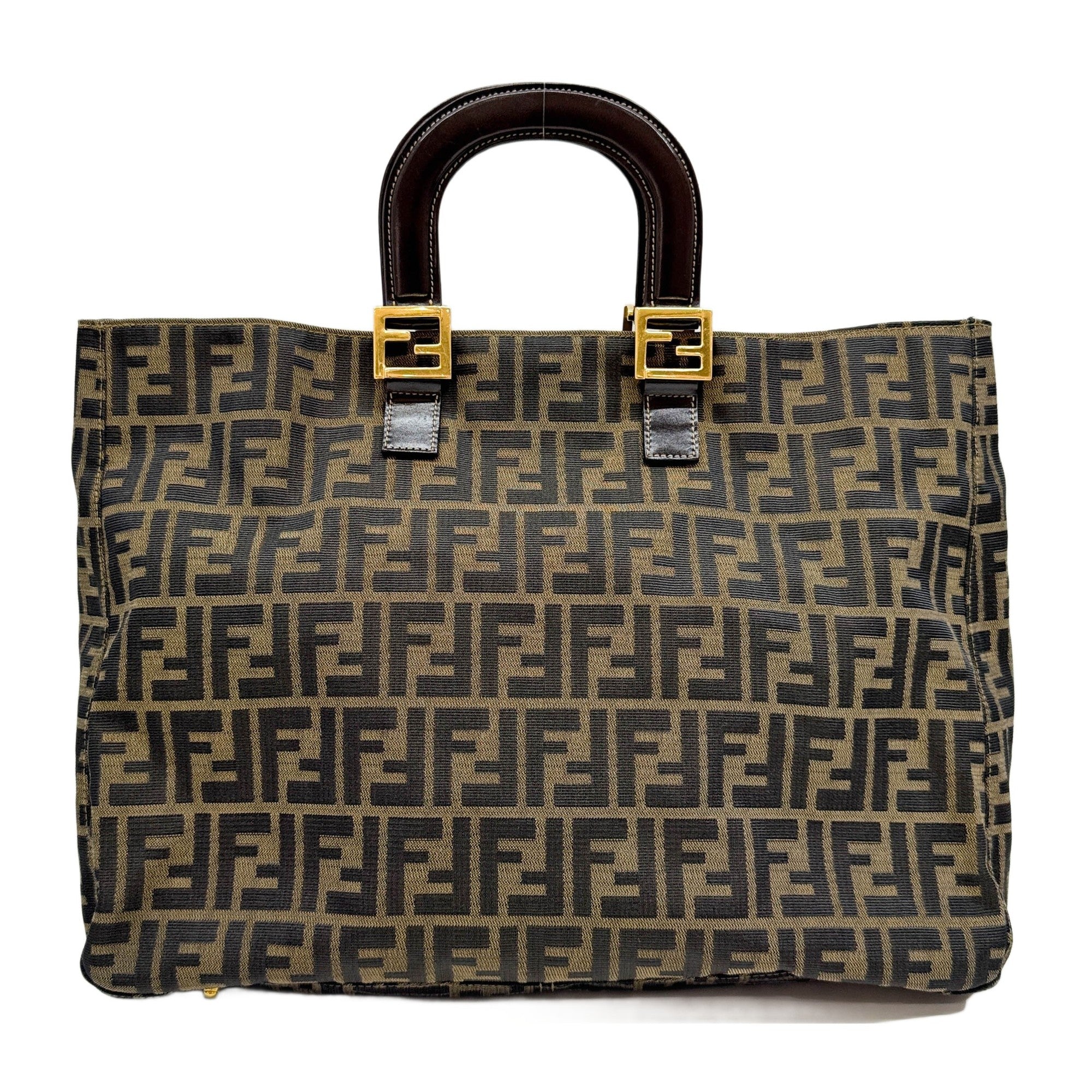 Brown Zucca Canvas Tote Bag