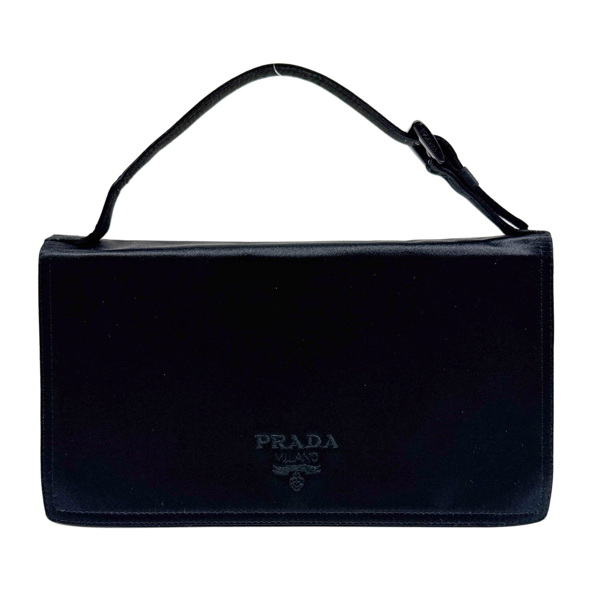 Black Satin Hand Bag