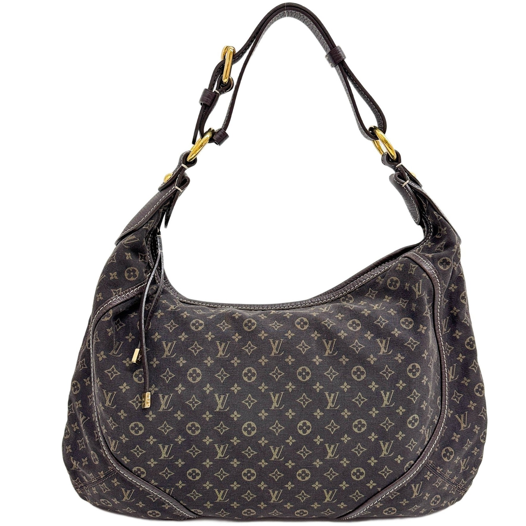 Mini Lin Manon MM Monogram Brown Canvas Shoulder Bag