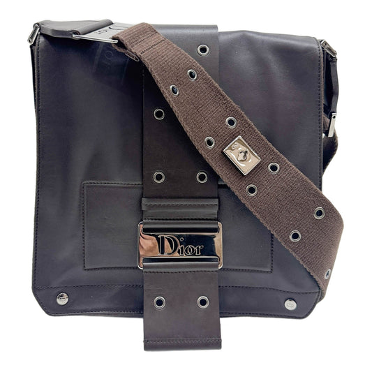Street Chic Dark Brown Messenger Shoulder Bag