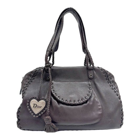 Dark Brown Leather Shoulder Bag