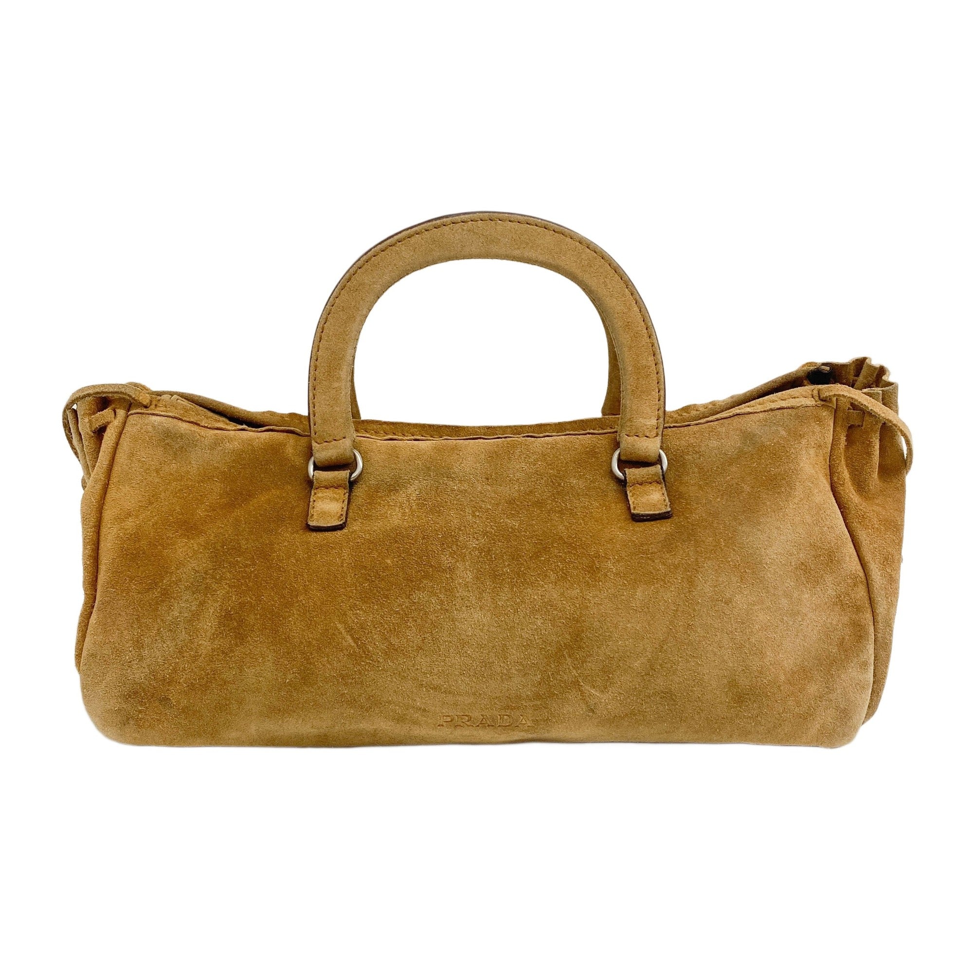 Tan Suede Hand Bag