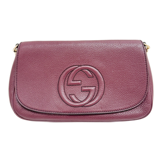 Soho Bordeaux Leather Shoulder Bag