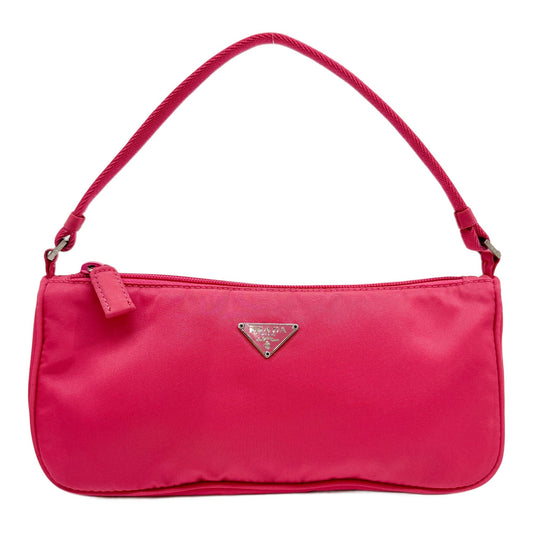 Pink Nylon Shoulder Bag