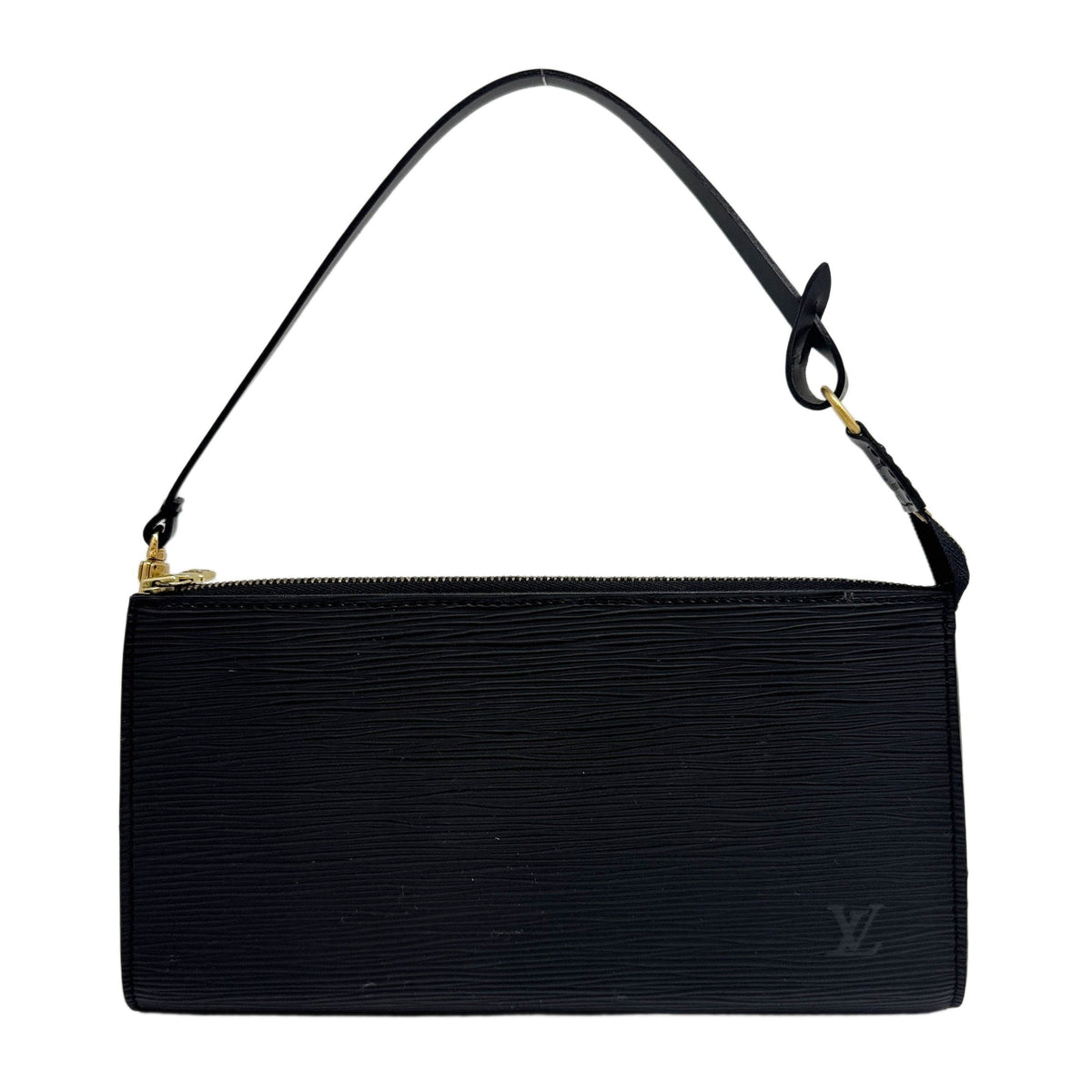 Epi Black Pochette Accessoire Bag