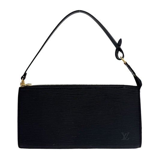 Epi Black Pochette Accessoire Bag