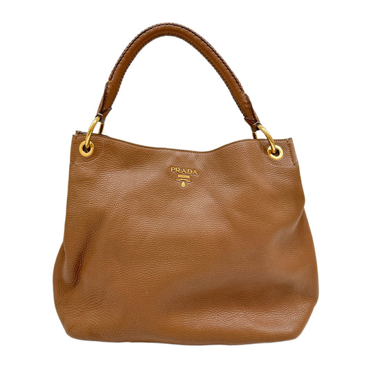 Light Brown Leather Shoulder Bag