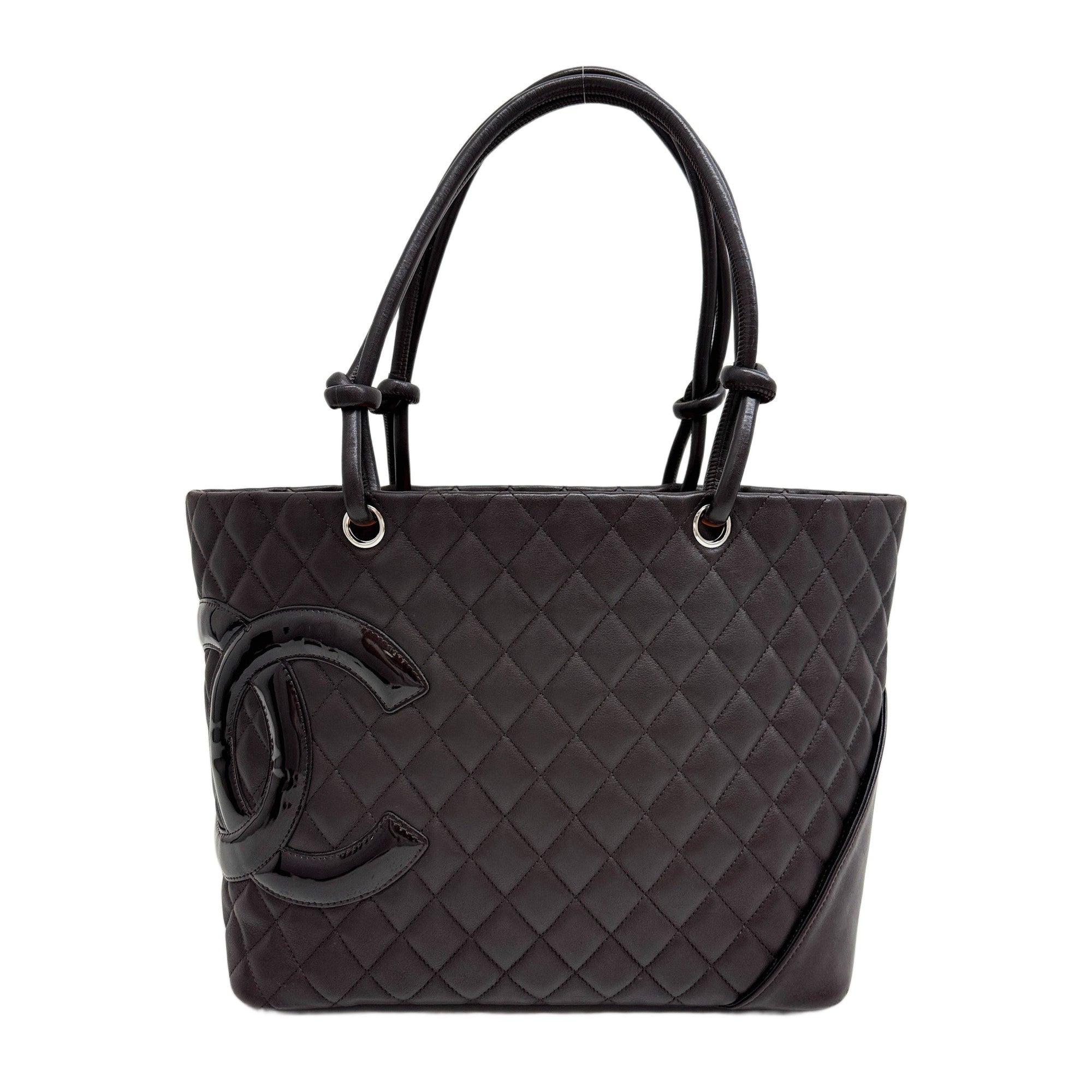 Cambon 2005-2006 Matelasse Brown Leather Tote Bag