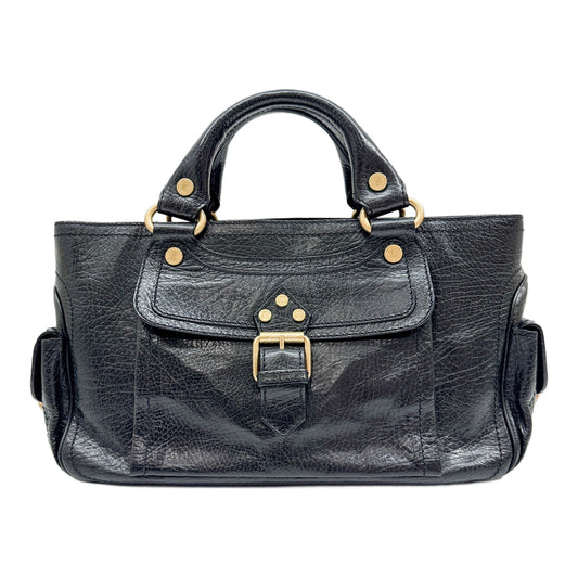 Black Leather Shoulder Bag