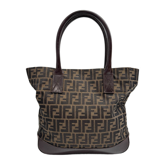 Brown Zucca Canvas Tote Bag